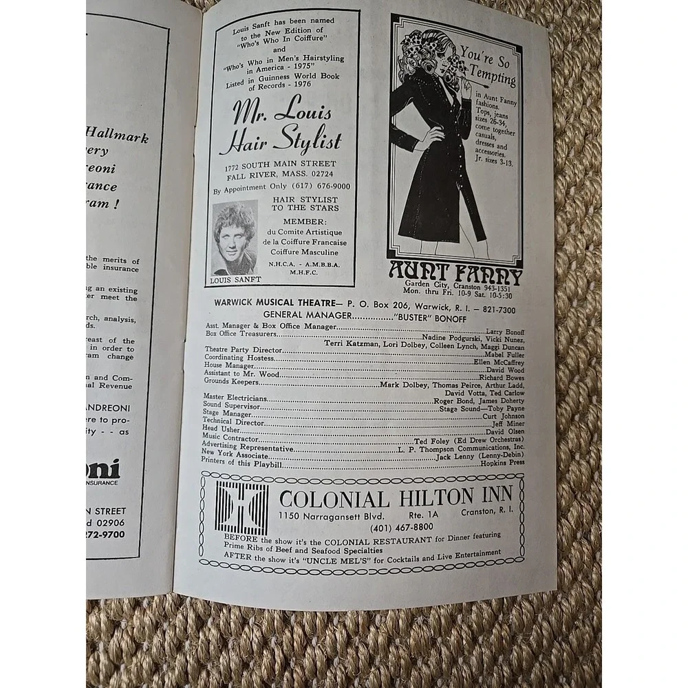 Rare Redd Foxx Warwick Musical Theatre RI Paper Program 7/21-7/26, 1975 VGUC